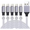 GEJIN Cavo di ricarica per iPhone, cavo Lightning [5Pack-1/1/2/2/3M] MFi certificato iPhone Cavo di ricarica rapida in nylon per iPhone 14 13 12 11 Pro Max Plus 8 7 6 5s XR X SE XE XS iPad