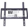 Hoopever Supporto per TV fisso per TV da 26 a 65, supporto universale a parete sottile per TV a schermo piatto, supporta solo la TV da 1.2 pollici dalla parete, VESA max 470x430 mm, carico massimo 49.9 kg