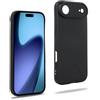 REY Cover in Gel TPU Nera per IPHONE AIR, Ultra Sottile 0,33 mm, Morbido Flessibile, Custodia Silicone