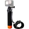 Lammcou Impugnatura Galleggiante, Maniglia galleggiante impermeabile Go Pro Handler, monopiede con corda di sicurezza e bracciale, Floating Hand Grip per Hero 13 12 11 10 9 Go3 X3 accessori