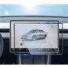SHAOHAO Compatibile con Tesla Model Y Juniper 2025 15.4 Auto Navigation Pellicola Protettiva GPS Trasparente Antigraffio 9H Vetro Temperato Tesla model y Juniper Accessori