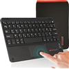 TECHGEAR Pro Tastiera AZERTY Bluetooth Senza Fili con Touchpad multifunzione integrato per Tablet e Telefono, LG, Lenovo M10, Samsung, Huawei, OnePlus, YESTEL, YOTOPT, SANNUO (con custodia)