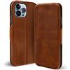 Verco Custodia a libro per iPhone 14 Pro Max, custodia a libro per iPhone 14 Pro Max [6,7 pollici), colore marrone