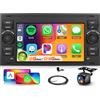 Hodozzy 【2+64G】Hodozzy Carplay Autoradio per Ford Transit Fiesta Focus, Touchscreen da 7 pollici con Android Auto/DSP/WiFi/GPS/RDS/FM/Bluetooth/USB