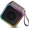Hosgubo Cassa Bluetooth Portatile, Speaker Bluetooth 5.3 Altoparlante Wireless con Luce LED Colorata Cassa Portatile, Suono Stereo con Mic Incorporato, 10 Ore di Riproduzione per Casa, Esterno, Viaggi 2025
