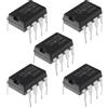 EMSea 5 Pezzi Modulo di Chip di Memoria 24LC256-I/P Adatto per Circuiti Stampati Fai da Te Dip-8