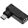CY Adattatore Jack DC 140W 100W Ingresso 5,5x2,1mm a USB-C Type-C Adattatore per caricabatterie per telefono cellulare angolato a 90 gradi