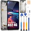 ARSSLY OLED LCD Schermo per Samsung Galaxy A52 4G A525 SM-A525F SM-A525M SM-A525F/DS SM-A525M/DS Display Digitizer Touch Schermo Assembly con Riparazione Kit (Nero con Cornice,6,5)
