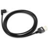 System-S Mini Cavo Dati USB Cavo di Ricarica con Spina angolare a 90°, Angolo di 90°, 100 cm