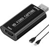 MICROWARE DIGITNOW! - Scheda di registrazione video da HDMI a USB 2.0, pratica scheda Compact Game Capture Grabber per trasmissioni live, sale conferenze, registrazioni video