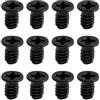 ECSiNG 100 Pezzi Vite A Testa Svasata Nera Testa Piatta Phillips 3,5x6mm Adatta per unità Disco Rigido PC da 3,5 Pollici (UNC 6-32)