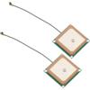 DEWOTHV Antenna GPS Attiva Alto Guadagno 28 dB Antenna GPS Passiva Integrata Modulo Interno Patch Ceramico con cavo L'amplificatore ha una Bassa Cifra di Rumore (Confezione da 2)