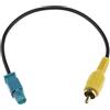 Be In Your Mind Fakra Z maschio a RCA maschio cavo adattatore compatibile con Mercedes Command PCM 2.1/PCM 3.0/NTG 2.5/NTG 4.0/NTG 4.5 cavo adattatore per telecamera di retromarcia