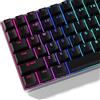 Womier Keycaps 60 75 100% Cherry copritastiera Shine Through PBT, keycap personalizzati, set di keycap Doubleshot, compatibilità universale per tastiera Cherry Gateron MX Switch, nero