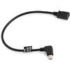 SYSTEM-S Mini Cavo USB 90 ° angolato a Destra Angolo Maschio a Mini USB Femmina Cavo Dati Cavo di Ricarica 27 cm