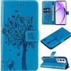 Zicgxin Cover Oppo A80 5G a Libro, Custodia Portafogli in PU+TPU con 2 Portatessere e Supporto