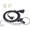 UAYESOK Covert - Auricolare di sicurezza per walkie talkie Motorola XT420 XT460 CP040 GP300 DP1400 CLS1110 CLS1410 Hytera radio con microfono PTT e tubo acustico