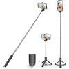 XIHAMA Treppiede per selfie con luce di riempimento, treppiede stabile con telecomando wireless rimovibile, compatibile con iPhone 16 Pro Max/16 Plus/15/14/13, Samsung, LG, Google Smartphone