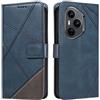 XINNI Cover per Honor 400 PRO Custodia, Cellulare Libro Antiurto Flip Pelle PU/TPU, Portafoglio Flip Magnetica Case, Blu