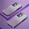 hdqICase Custodia Telefono Trasparente Compatibile con Realme Note 60 Cover Cornice Elettroplaccata Gradiente Glitter Protettiva Sottile TPU