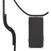 KNOK Catena per cellulare compatibile con Apple iPhone 13 Pro MAX - Custodia in silicone con fascia - Custodia per smartphone da appendere - Custodia trasparente con cordino