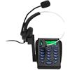 Topiky Call Center Telefono, Business Office Tastiera multifunzione Call Center Traffic Telefono e cuffia con funzione di visualizzazione ID chiamante FSK/DTMF