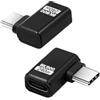Duttek Adattatore USB-C ad angolo retto da 80 Gbps, video fino a [8K a 60Hz, ricarica 240 W, trasferimento dati 80 Gbps), adattatore di estensione USB C a 90 gradi per Thunderbolt 5/4, iPhone 16
