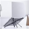 Generico TOORS Supporto Regolabile per Laptop Tablet Smartphone - Alluminio Pieghevole 10-17 - Ideale per Smart Working, Studio, Vlog, TikTok, Streaming e Videoconferenze
