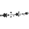 HFTEK® MP230W Supporto da parete per triple 3 Monitor TV Display Staffa da Parete per schermo15 a 27 pollici con VESA 75/100 (MP230W)