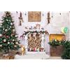Aoihrraan 1,5x1m Natale Camino Fotografia Sfondo Natale alberi calze regali palchi inverno interni Sfondo Nuovo Anno Festival Famiglia Festa Banner Forniture Bambini Ritratto Foto Studio Prop