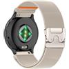 PaceBid 22mm Nylon Cinturino per Garmin Venu 3 45mm/Venu 4 45mm/Venu2/vivoactive 4/Active, Sport Elastica Intrecciato Ricambio Cinturini per Garmin Forerunner 265/255/255 Music/570 47mm - Starlight