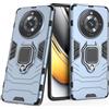 MaiJin Compatibile con OPPO Realme 11 Pro, Realme 11 Pro Plus Cover, Custodia Armor Anello Cavalletto (Funziona con il Supporto Magnetico per Auto) Case Paraurti (Blu Navy)