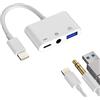 zoyuzan Adattatore Lightning USB (3 in 1) 3,5 mm per Apple iPhone14 13 ricarica jack Charge OTG 3.0 Stick fotocamera digitale scheda tastiera connettore femmina USB A lettore di schede connettore per iPad