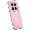 RankOne La Custodia del Telefono è Adatta per POCO X7 5G / Redmi Note 14 Pro 5G (6.67 Inches), Case per Cellulare in Silicone con Telaio Galvanico - Viola