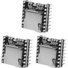 EuSupNova Modulo Mini Lettore MP3 3 Pezzi Compatibile con Arduino, DFPlayer Mini Modulo Decoder Audio con DAC a 24 bit, Supporta scheda TF fino a 32G, Controllo Serie, Include E-Book per Progetti