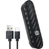 AMATHINGS 1 telecomando Bluetooth, design in fibra di carbonio, autoscatto cellulare, telecomando senza fili, fotocamera ricaricabile FB per smartphone iOS e Android, compatto e portatile USB Type-C