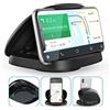 Tophot Supporto per cellulare da auto, girevole a 360°, con base adesiva, per iPhone 12 Pro Max/12/XS/XR/8, Samsung Galaxy S20/S10, Huawei, Smartphone