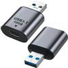 Tuwonwa 2 pezzi da 10 Gbps USB C femmina adattatore 3.1 Gen2, adattatore USB 3.1 A a USB di tipo C, compatibile con OTG, supporta dati, audio, video, ricarica rapida per laptop e smartphone