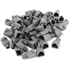 Copapa - Connettore per cavo Ethernet RJ45 in plastica morbida, protezione antistrappo, CAT5, CAT5E, CAT6, CAT6E, 100 pezzi, colore: grigio