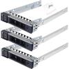 Heretom DXD9H Confezione da 3 contenitori per disco rigido SATA da 2,5 per server Dell PowerEdge R440 R640 R6415 R740 R740xd R7415 R7425 R840 R940xa XC640-10 XC5420-6 XC740 Xd-24 XC940-24 C6420