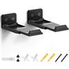 ELETIUO Supporto da parete per soundbar, per Samsung, LG, Sony, JBL, Vizio, Sonos e altri, profondità regolabile da 3,5 a 6,1 pollici, ripiano per soundbar sotto TV, nero