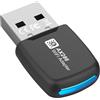 eppfun Adattatore WiFi USB, Chiavetta WiFi per PC Fisso, Support Windows11 10