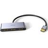 fairikabe Splitter DisplayPort 1.4 a 3 porte - DisplayPort MST Hub Monitor Splitter, supporta singolo 8K, Dual 4K 120Hz, 60Hz e 1080p 60Hz - Solo Windows