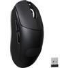 MAMBASNAKE ATTACK SHARK X8PLUS Mouse da Gioco Wireless, Sensore PixArt PAW3395PRO, 40000 DPI, BT/2.4G/Cablato, Mouse Superleggero da 55g, Double-Layer PTFE Feet, per PC/Xbox/Mac (Nero e Grip Tape)