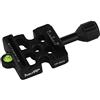 Haoge CP-MAS - Adattatore a morsetto a sgancio rapido per manopola a vite, compatibile con Arca Swiss/Manfrotto 200PL-14 RC2, piastra per treppiede, testa a sfera, monopiede, morsetto a sfera