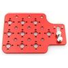 HangTon Piastra universale per formaggi montaggio laterale 3/8 1/4 filettatura per Sony ARRI Alexa RED DSMC2 Komodo Teradek Vaxis Rig ricevitore wireless (rosso)