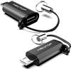 N NEWTOP Adattatore AD04 Connettore Adatta Type-C 3.1 Femmina a Micro USB Maschio Cavo Caricabatterie Carica Smartphone Tablet Universale per Huawei Samsung Xiaomi OPPO Vivo Realme Redmi Asus (Nero)