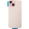 DHLK® Vetro Scocca copribatteria Compatibile con iPhone 15 - No Logo - Titanio Rosa