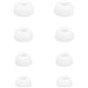 ECSiNG 4 Paia Di Gommini Auricolari Di Ricambio In Silicone XS/S/M/L Compatibile Con JBL Live Beam 3 Live Buds 3 Gli Auricolari Argento