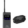 Tayogo ROCK PRO Cuffie a Conduzione Ossea Impermeabili, 4-in-1 Aperte per Nuoto, Corsa e Sport con Bluetooth, MP3, Radio FM e Modalità Ricezione (T6-nero)